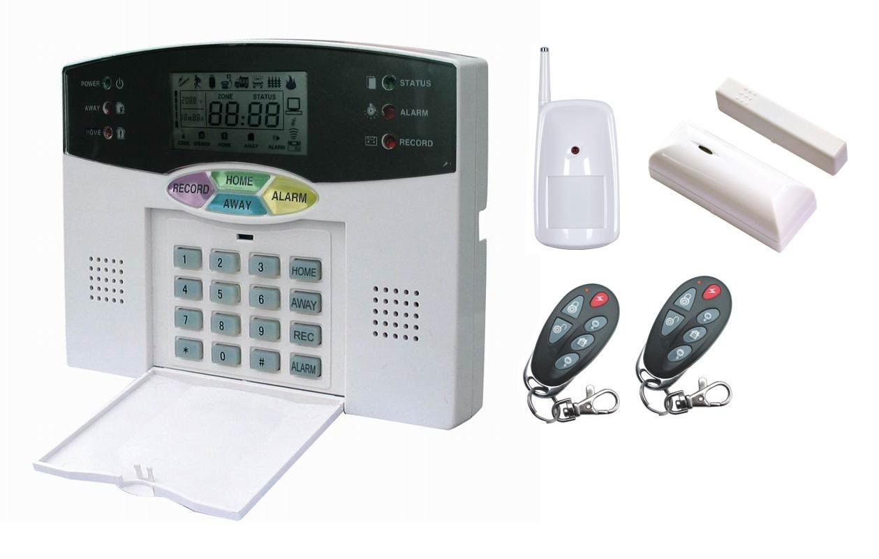 WIRELESS-HOME-SECURITY-SYSTEM-HOUSE-ALARM-32wireless-8wired-LCD-display-PSTN-voice-guide-alarm-with-PIR